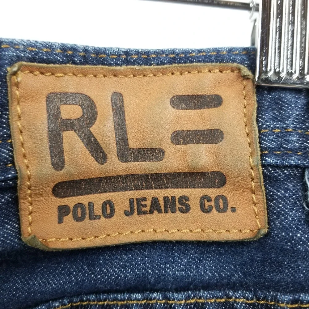 Polo‎ Jeans Co Jeans Men 32 x 27.5 Blue Cotton Loose Baggy Dark Ralph Lauren